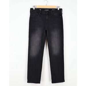 J. Crew Mid Rise 90s Classic Straight Jeans Womens 29 Charcoal Wash Cotton